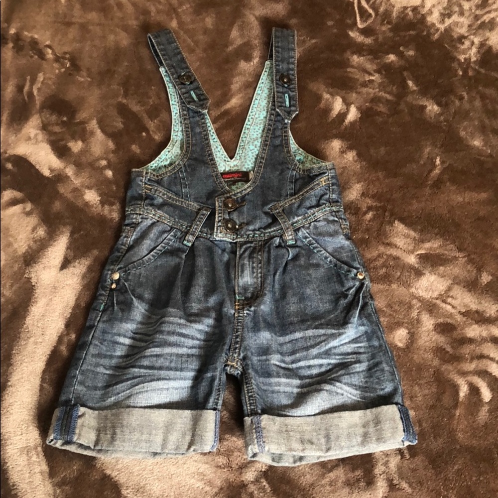 Catimini girls overalls